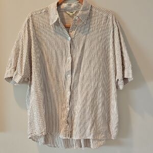 Striped Button-Up Shirt